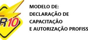 Modelo de declaração de captacitação e autorização profissional- AUTORIZAÇÃO ATIVIDADES ELETRICISTA PARA QUEM NÃO É TECNICO